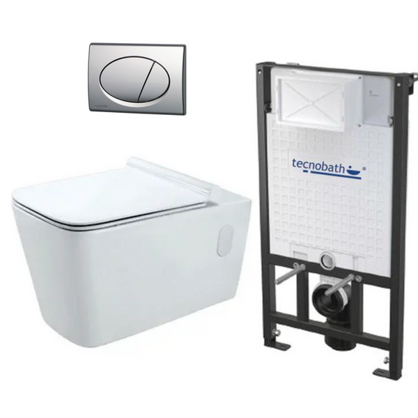 WC Suspendido Icon con Tanque Oculto y Pulsador WC-011 A101