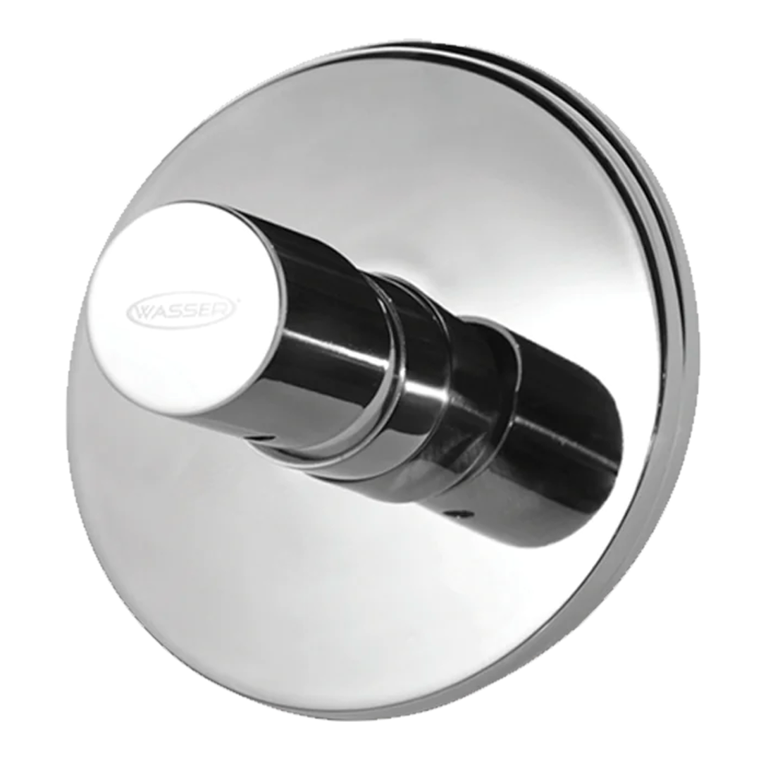 Monomando para Regadera Acero Inoxidable Pulido Brillante