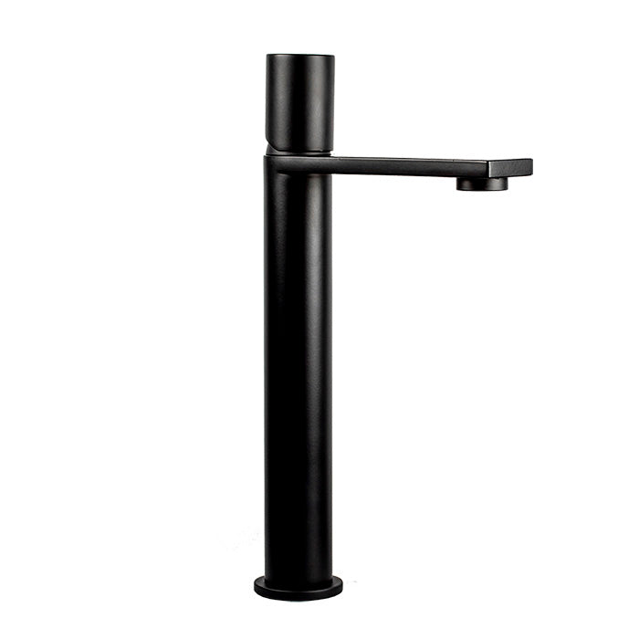 Monomando Alto para Lavabo acabado Negro Mate