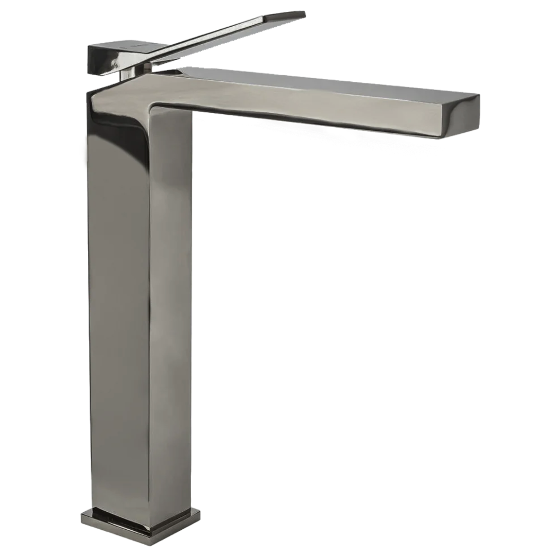 Monomando Alto para Lavabo acabado Niquel Cepillado