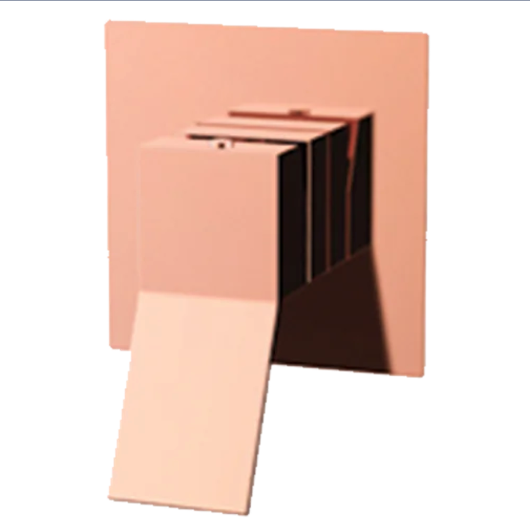 Monomando para Regadera Latón Oro Rosa