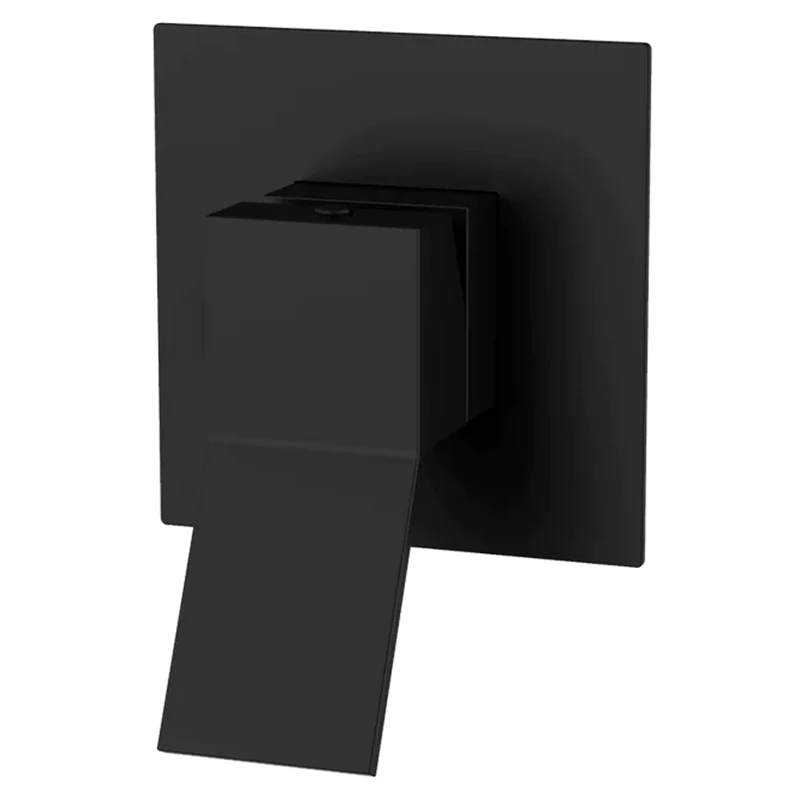 Monomando para Regadera Latón acabado Negro Mate