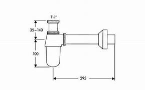 Cespol desagüe sifón distancia de la pared 285 mm Hansgrohe 52010000 Essentials