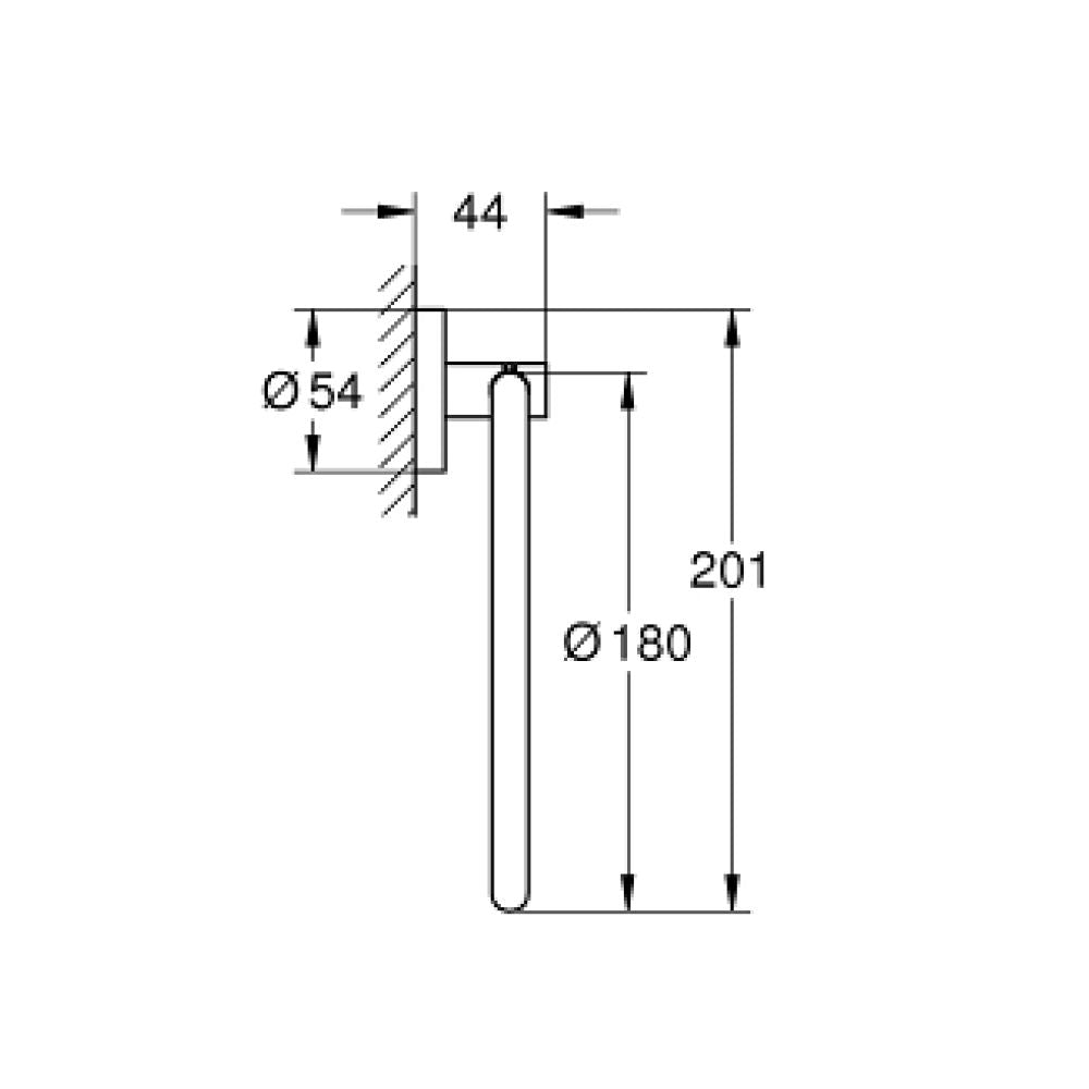 Toallero de Argolla Cromo Grohe 40365001
