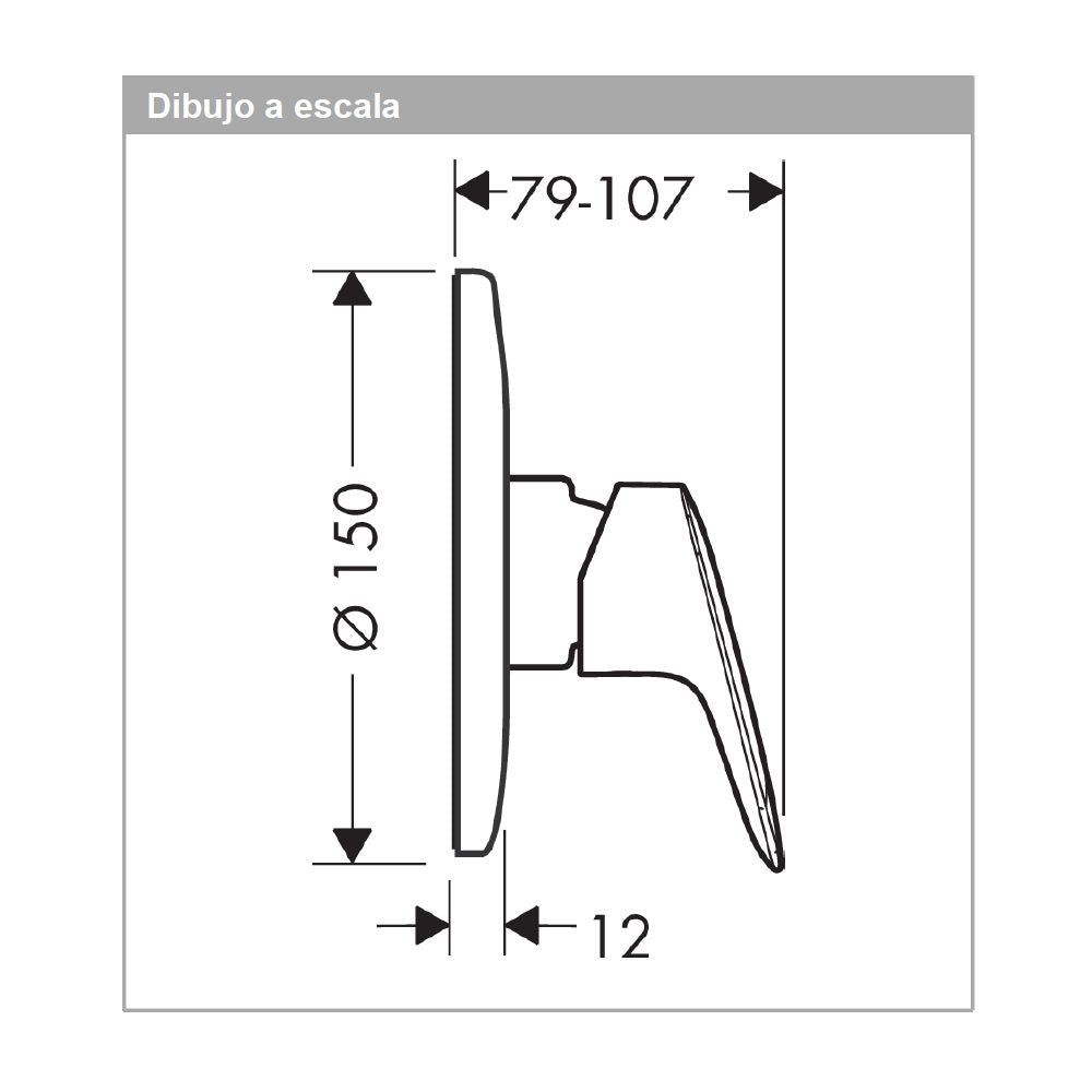 Monomando de Regadera Logis Cromo Hansgrohe 71606000