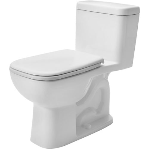 WC One Piece D-Code fabricado en Porcelana Single Flush Asiento Soft Close y Sifón Completamente Vitrificado Duravit DC0113011014