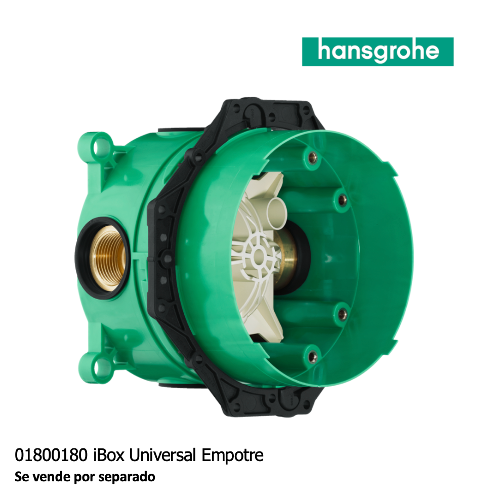 ShowerSelect Termostato empotrado para 1 función Negro Mate Hansgrohe 15762671 Essentials