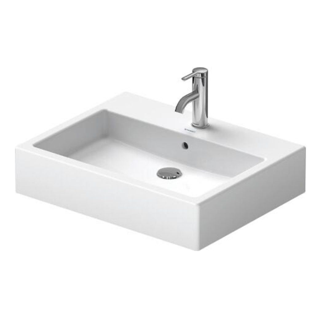 Lavabo Vero Sobre Cubierta con Rebosadero 59.5x46.5x13 cm Duravit 0452600000