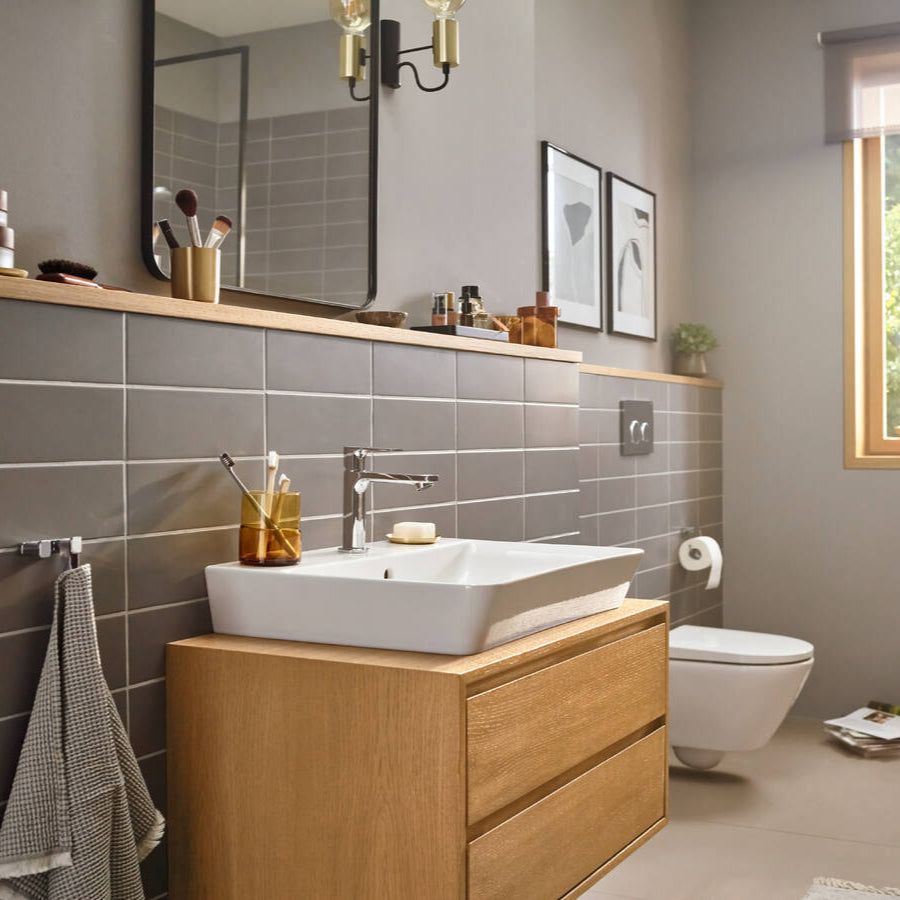 Rebris E 110 Monomando de lavabo CoolStart sin vaciador Cromo Hansgrohe 72560000 Essentials