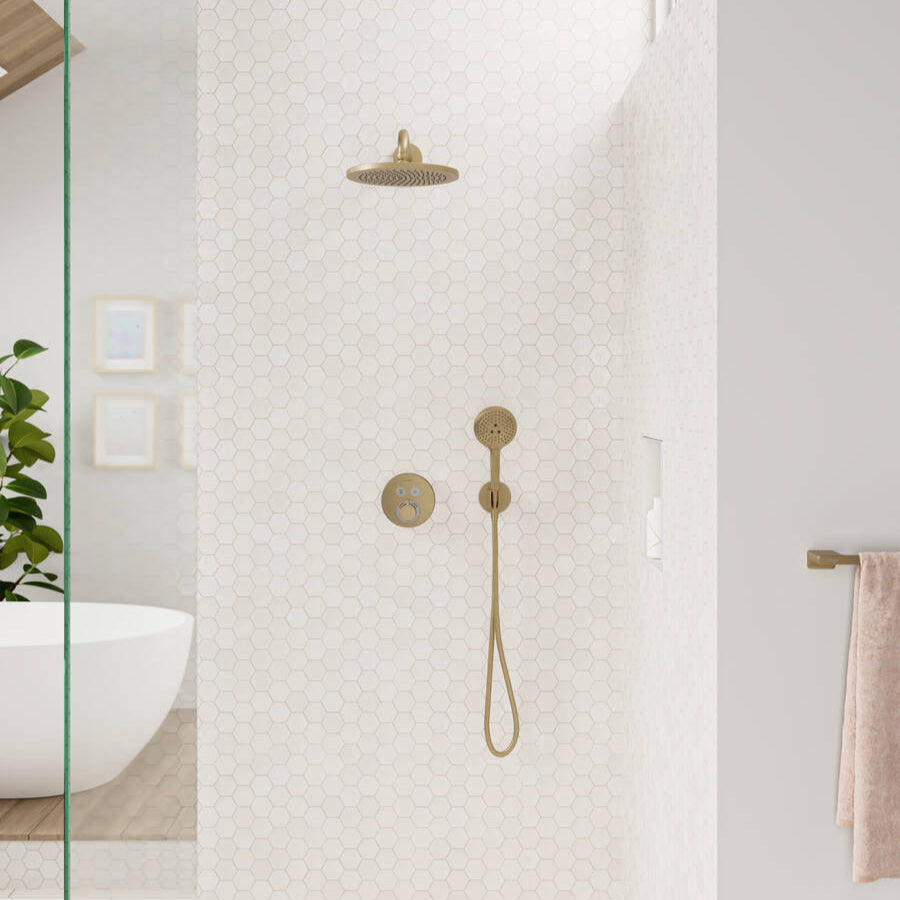 Croma Ducha de muro Croma 280 1jet Bronce Cepillado Hansgrohe 26220140 Essentials