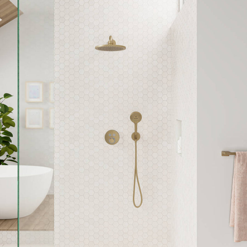 Croma Ducha de muro Croma 280 1jet Bronce Cepillado Hansgrohe 26220140 Essentials