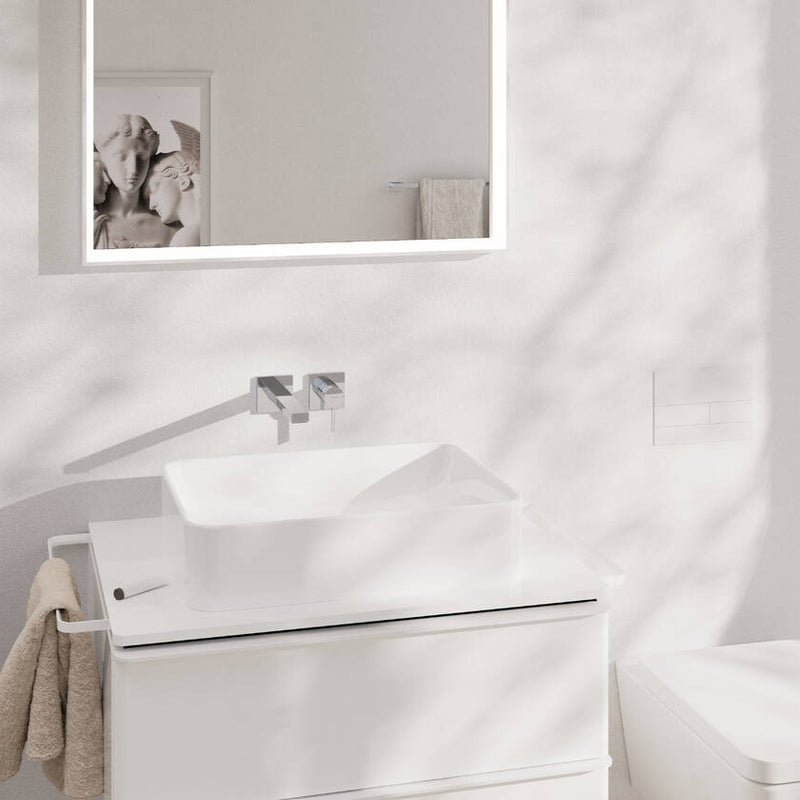 Tecturis E Mezclador monomando de lavabo empotrado con caño 22.5 cm Cromo Hansgrohe 73051000 Essentials