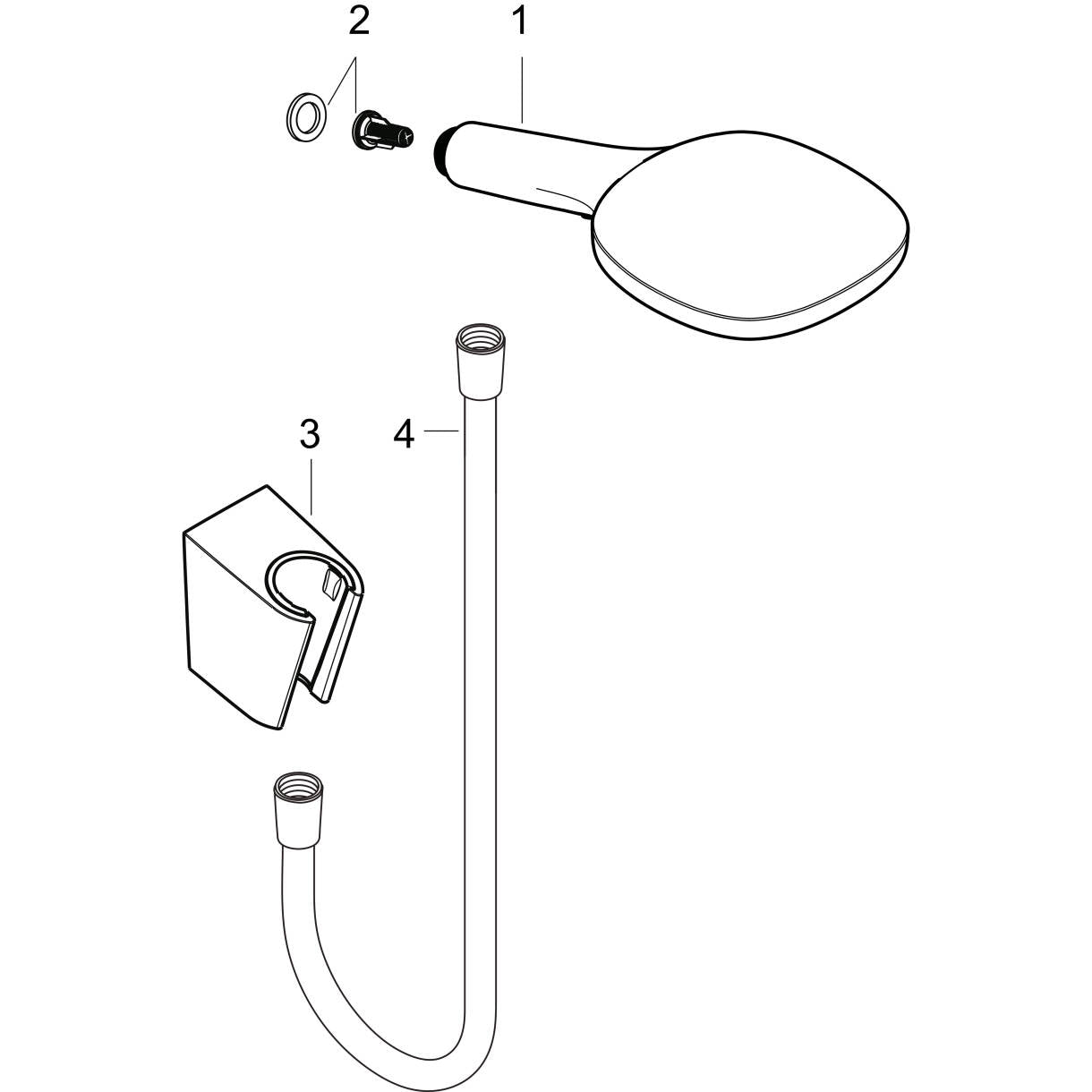 Raindance Select E Set de soporte de ducha 120 3jet con manguera de ducha Hansgrohe 26720000