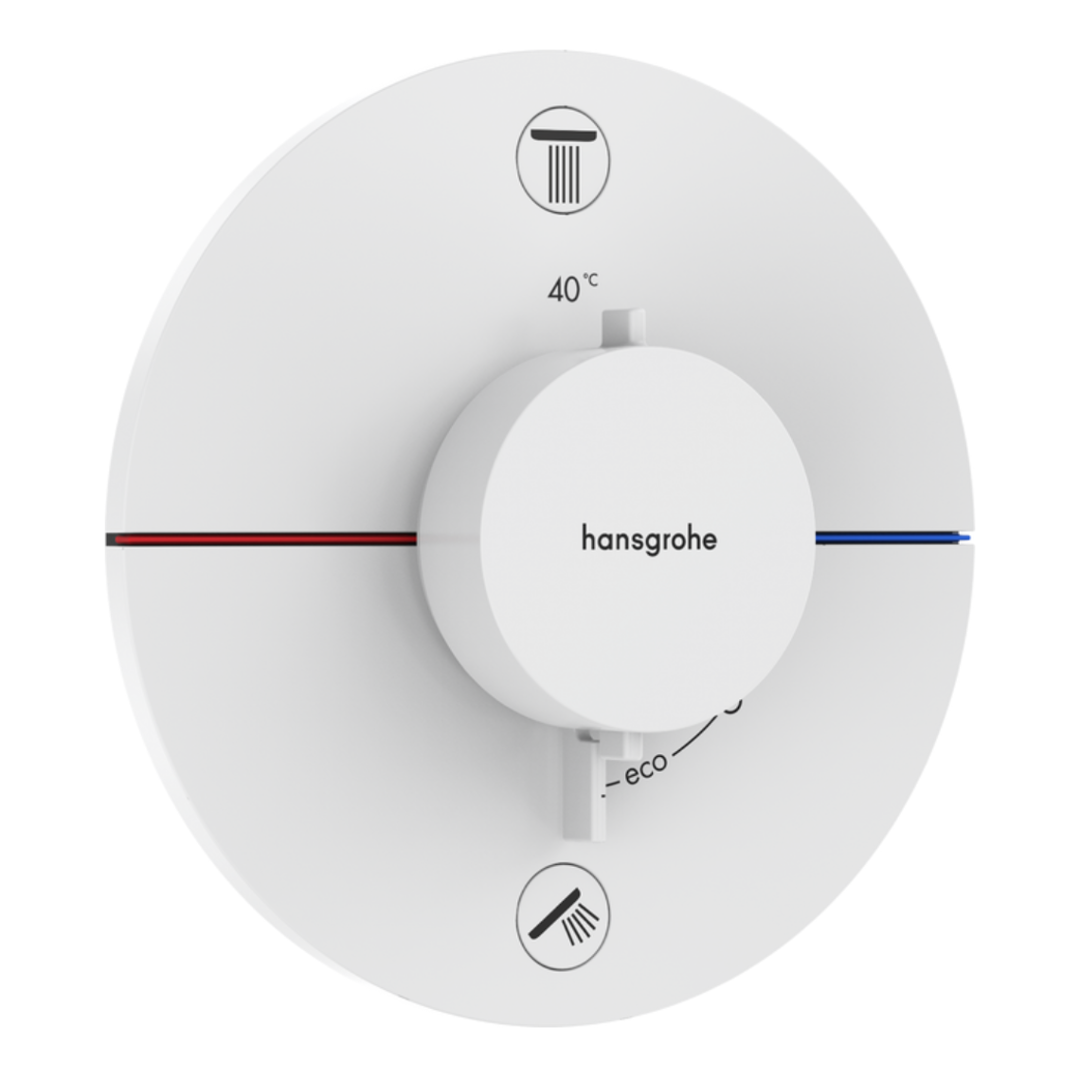 ShowerSelect Comfort S Termostato empotrado para 2 funciones - 5 acabados especiales