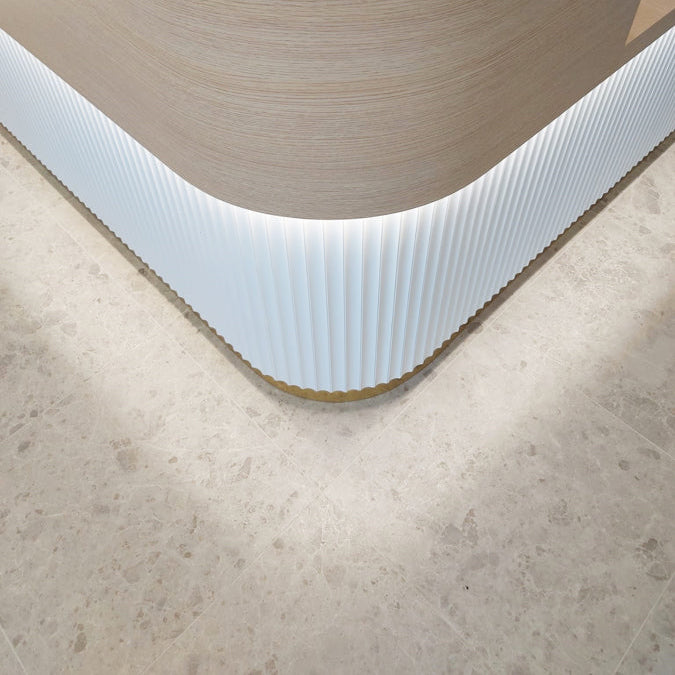 BEDROCK WHITE - Porcelánico Esmaltado Rectificado Mate 59.7x119 cm / Caja con 1 Pz / Precio por Caja con 0.71 m2