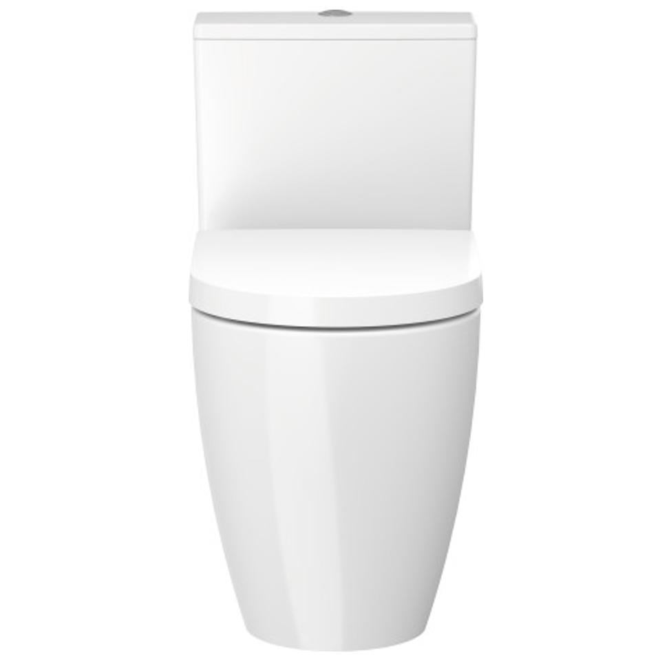 WC One Piece Me by Starck Duravit de Porcelana Dual Flush Rimless Asiento Soft Close y Sifón completamente Vitrificado Duravit MBS 2173010817