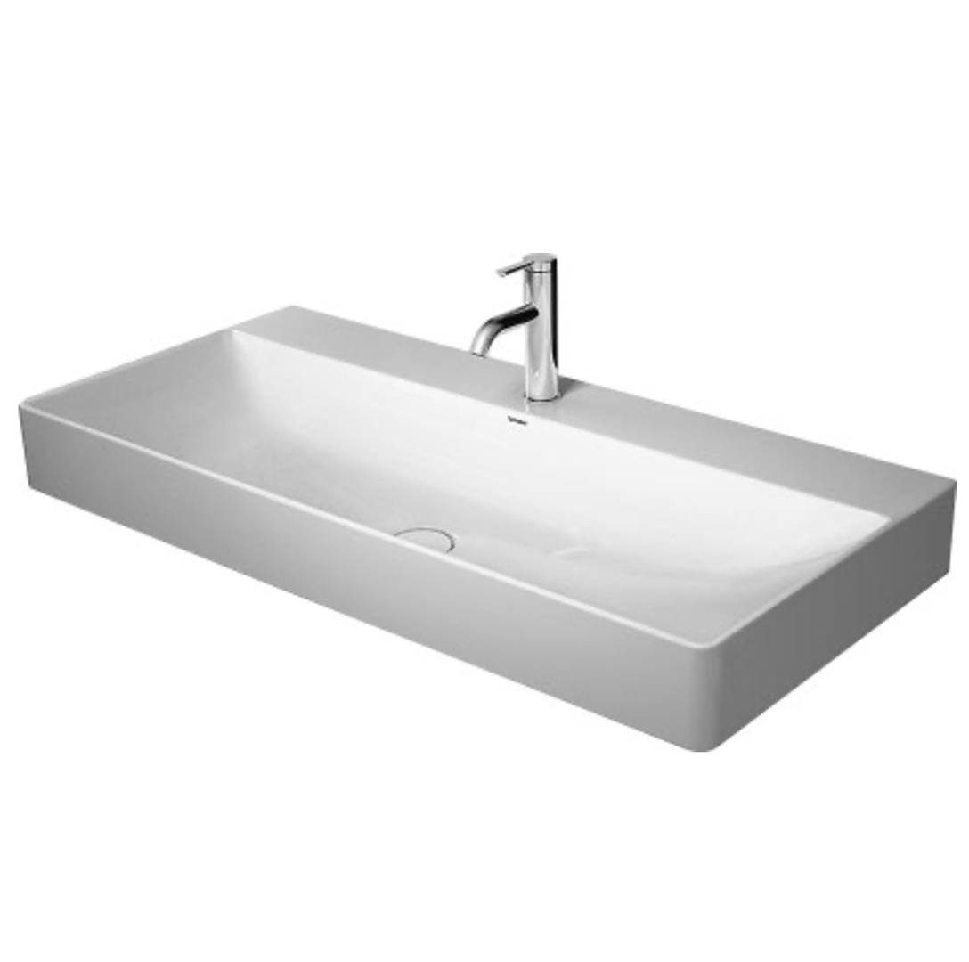 Lavabo DuraSquare Sobre cubierta sin Rebosadero 100x47x14.5 cm Duravit 2353100073