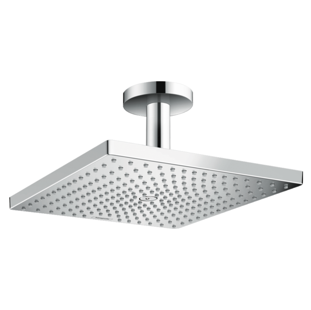 Raindance E 300 1jet ducha con brazo a techo Ecosmart 9 l/min 30x30 cm Cromo Hansgrohe 26250000 Essentials