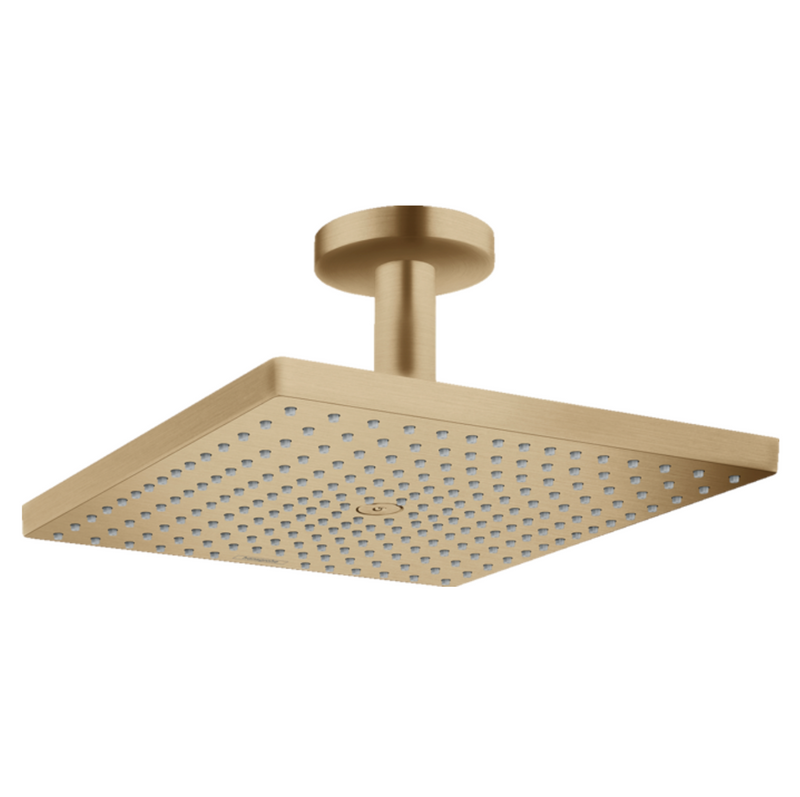 Raindance E 300 1jet ducha con brazo a techo Ecosmart 9 l/min 30x30 cm Bronce Cepillado Hansgrohe 26250140 Essentials