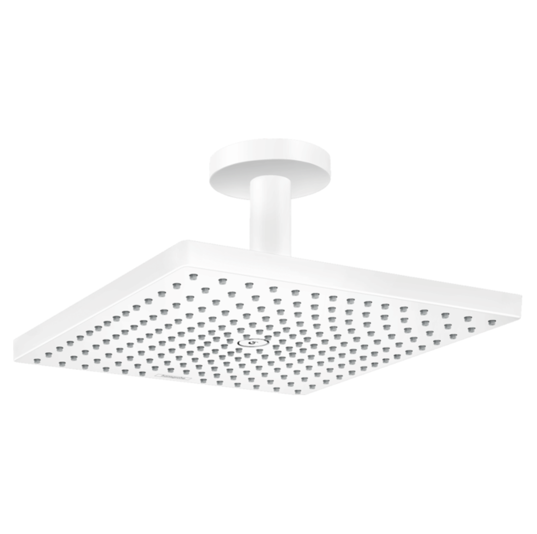 Raindance E 300 1jet Ducha con Brazo a Techo Ecosmart 9 l/min 30x30 cm Blanco Mate Hansgrohe 26250700 -PEDIDO ESPECIAL-