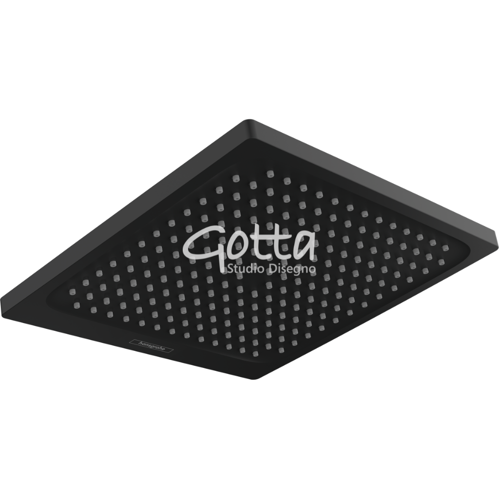 Regadera Crometta E Ducha fija 240 1jet acabado Negro Mate Hansgrohe 26726670 Essentials