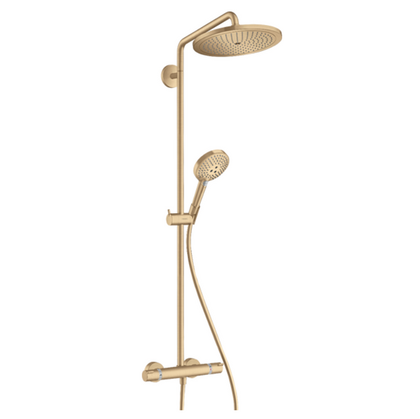 Croma Select S Showerpipe 280 1jet con termostato y teleducha Raindance Select S 120 3jet Hansgrohe Oro Pulido Cepillado 26890990