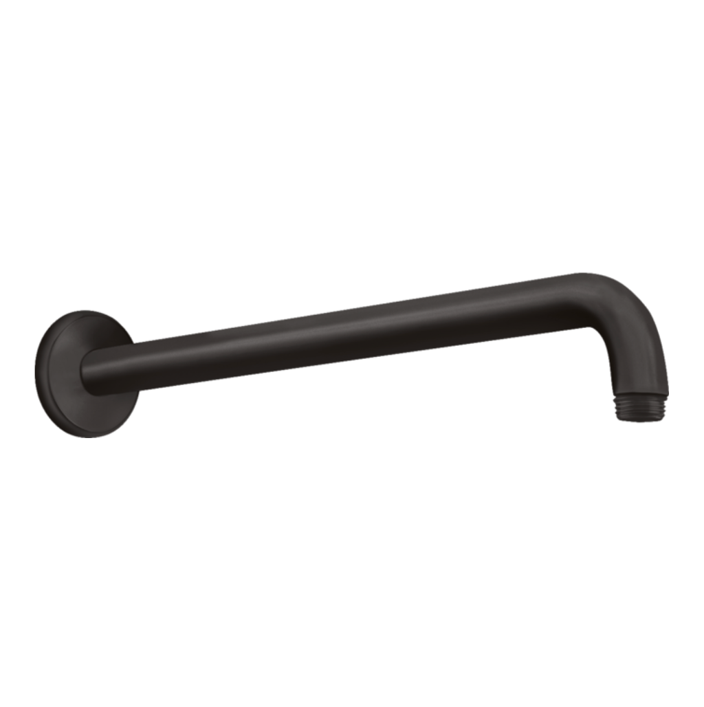 Brazo de ducha 38.9 cm Cromo Negro Cepillado Hansgrohe 27413340 Essentials