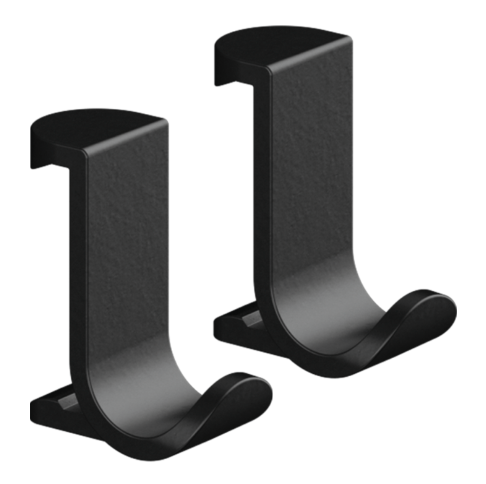 Wallstoris Percha 2 piezas Negro Mate 27914670
