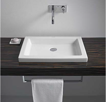 Lavabo 2nd Floor Semi Empotrado sin Rebosadero 58x41.5x9.5 cm Duravit 0317580029