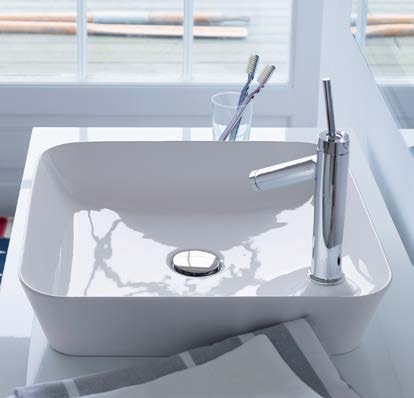 Lavabo Cape Cod Sobre Cubierta sin Rebosadero 46x46x10 cm Duravit 2340460000