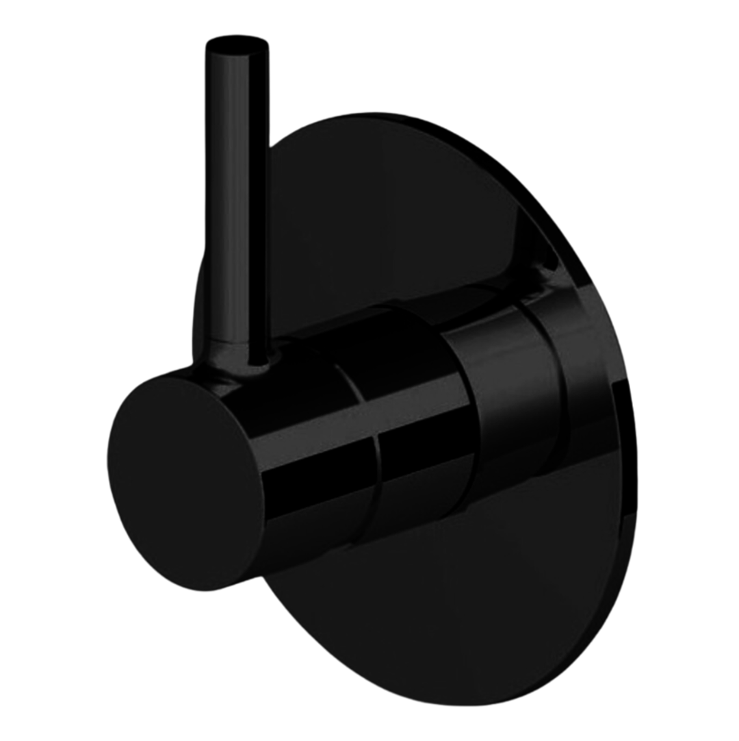 Monomando de empotrar sencillo para Regadera PAN® Negro Mate STANZA 31.3118.37