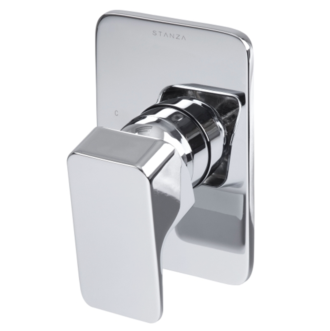 Monomando de empotrar sencillo para Regadera FONTE® acabado Cromo STANZA 31.3154.21 -DISPONIBLE-