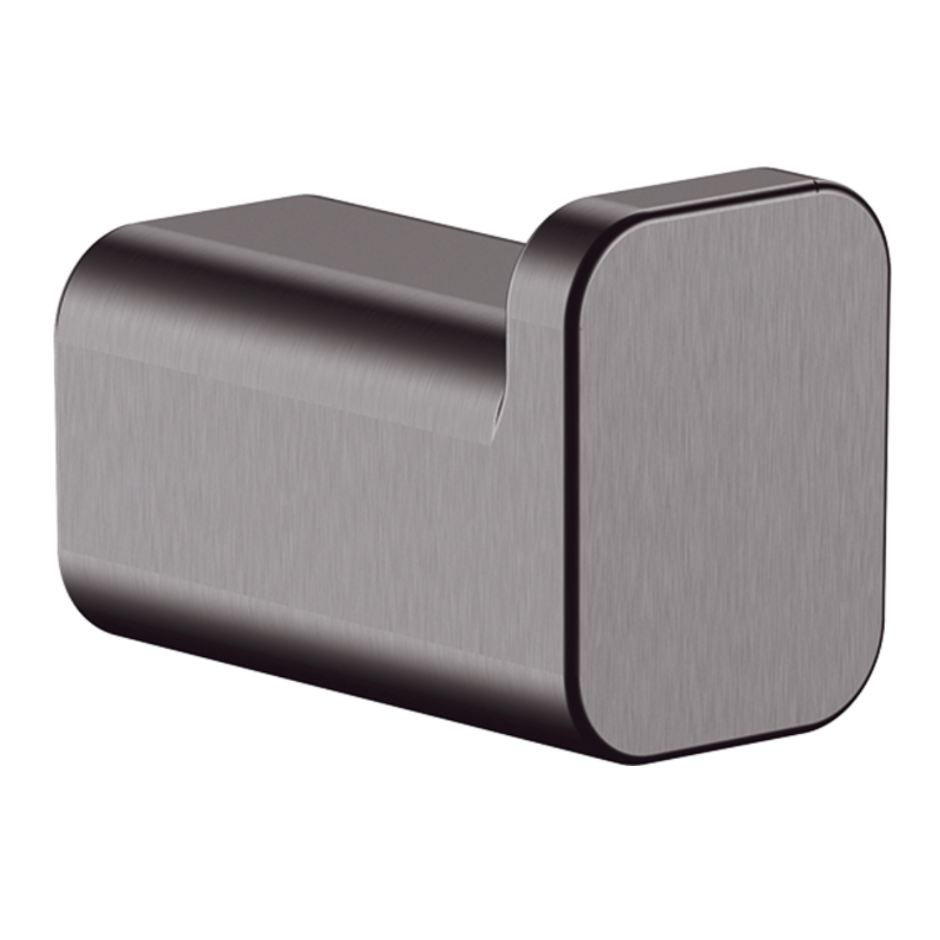 Addstoris Percha Sencilla Latón Cromo Negro Cepillado Hansgrohe 41742340 Essentials