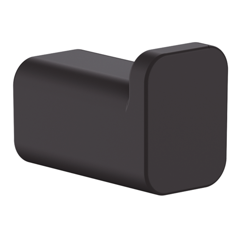 Addstoris Percha Sencilla Latón Negro Mate Hansgrohe 41742670 Essentials