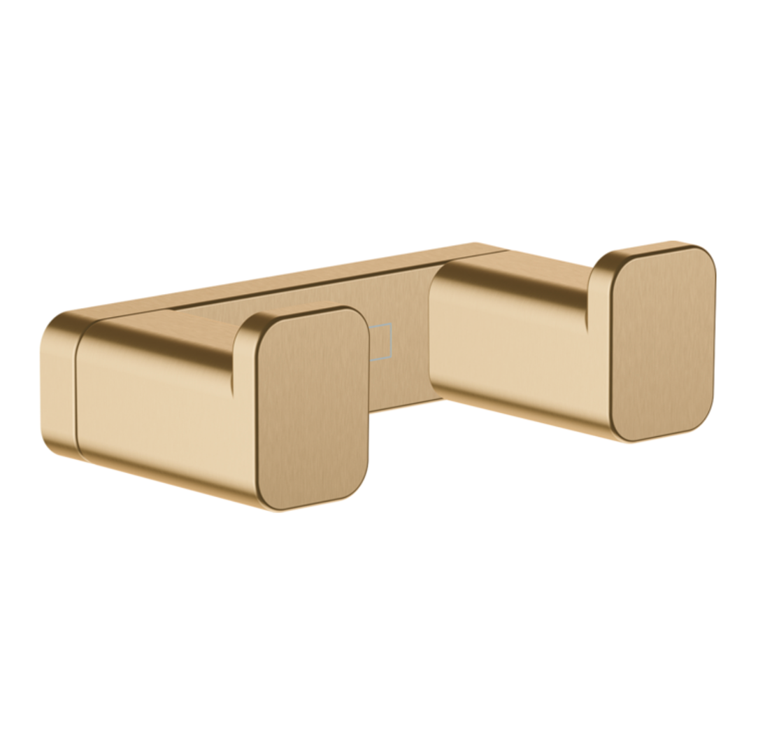 Addstoris Percha Doble Latón Bronce Cepillado Hansgrohe 41755140 Essentials