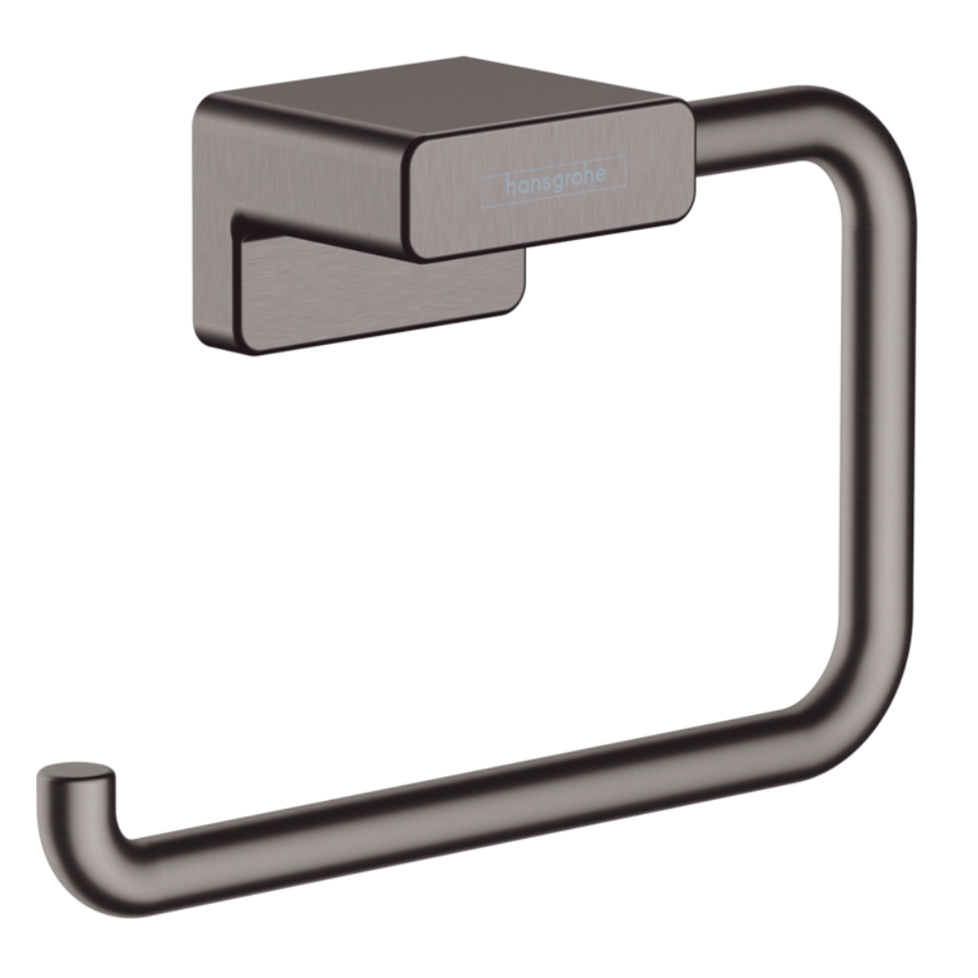 Addstoris Portarrollo Latón Cromo Negro Cepillado Hansgrohe 41771340 Essentials