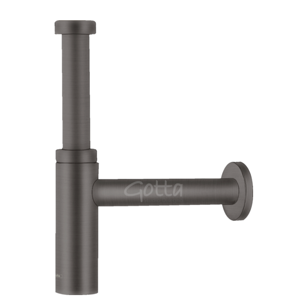 Céspol Sifón Flowstar S acabado Cromo Negro Cepillado Hansgrohe 52105340 Essentials