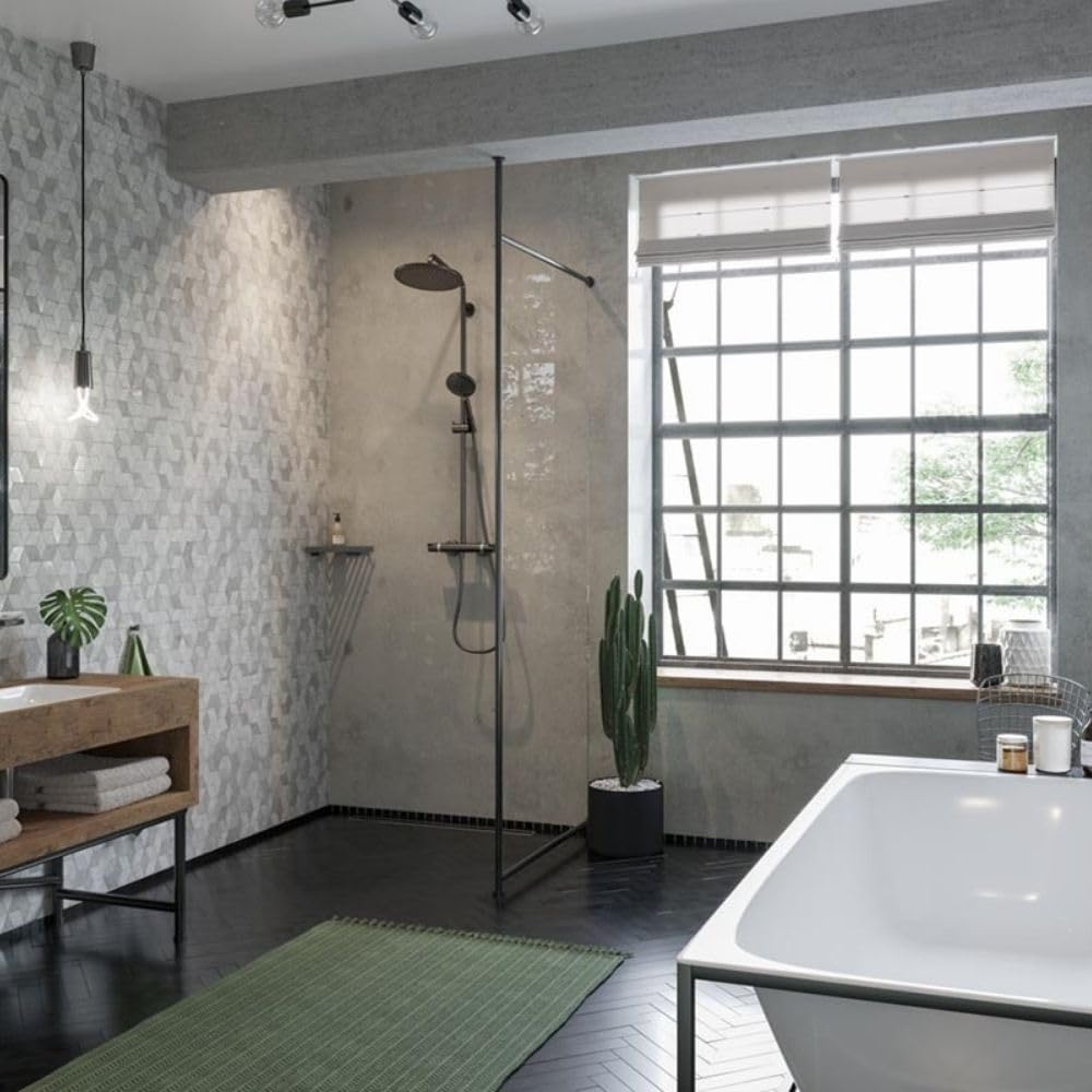 Croma Select S Showerpipe 280 1jet con termostato y teleducha Raindance Select S 120 3jet Hansgrohe Negro Mate 26890670