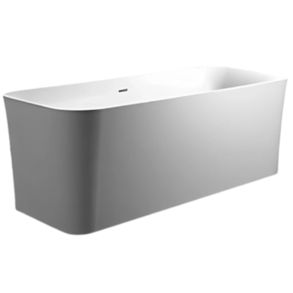 Tina freestanding con hidromasaje rectangular (21TFH.3) Color blanco mate, acrí­lico, capacidad 310L.