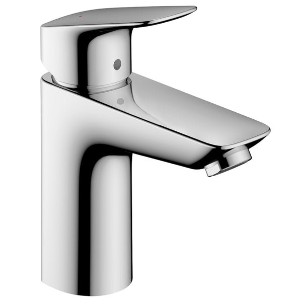 Monomando de lavabo con vaciador Push-Open Cromo Logis 100 Hansgrohe 71107000 -ST
