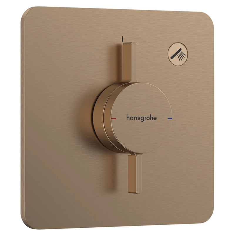 DuoTurn Q Mezclador empotrado para 1 función Bronce Cepillado Hansgrohe 75614140 Essentials