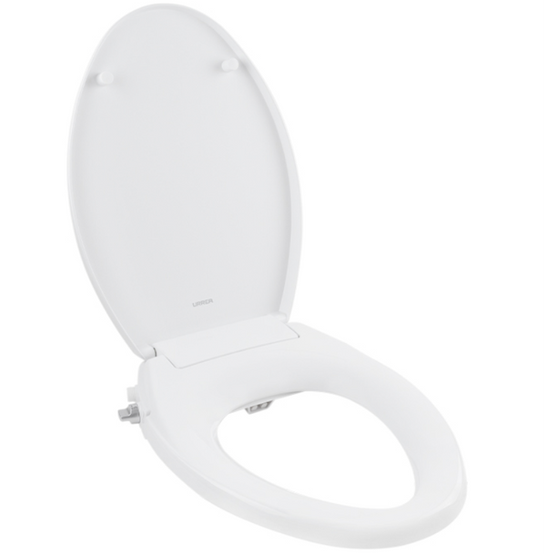 Asiento Bidet Mecánico Alargado color Blanco Urrea AACM202L