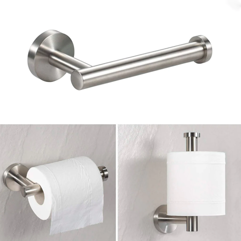 Kit Accesorios de Baño Acero Inoxidable 4 Piezas