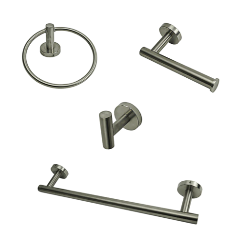 Kit Accesorios de Baño Acero Inoxidable 4 Piezas