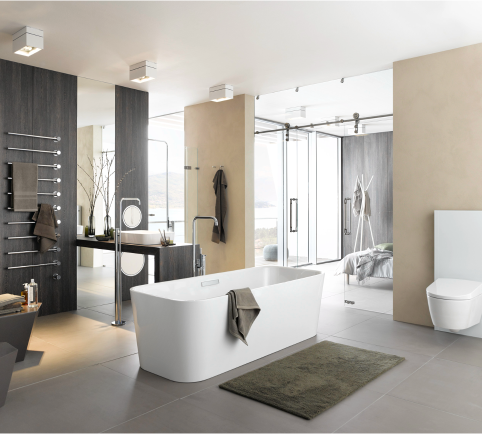 BetteArt Bañera Freestanding en Acero al Titanio 180.5x75.5x42 cm color Blanco Bette 3480 CFXXK