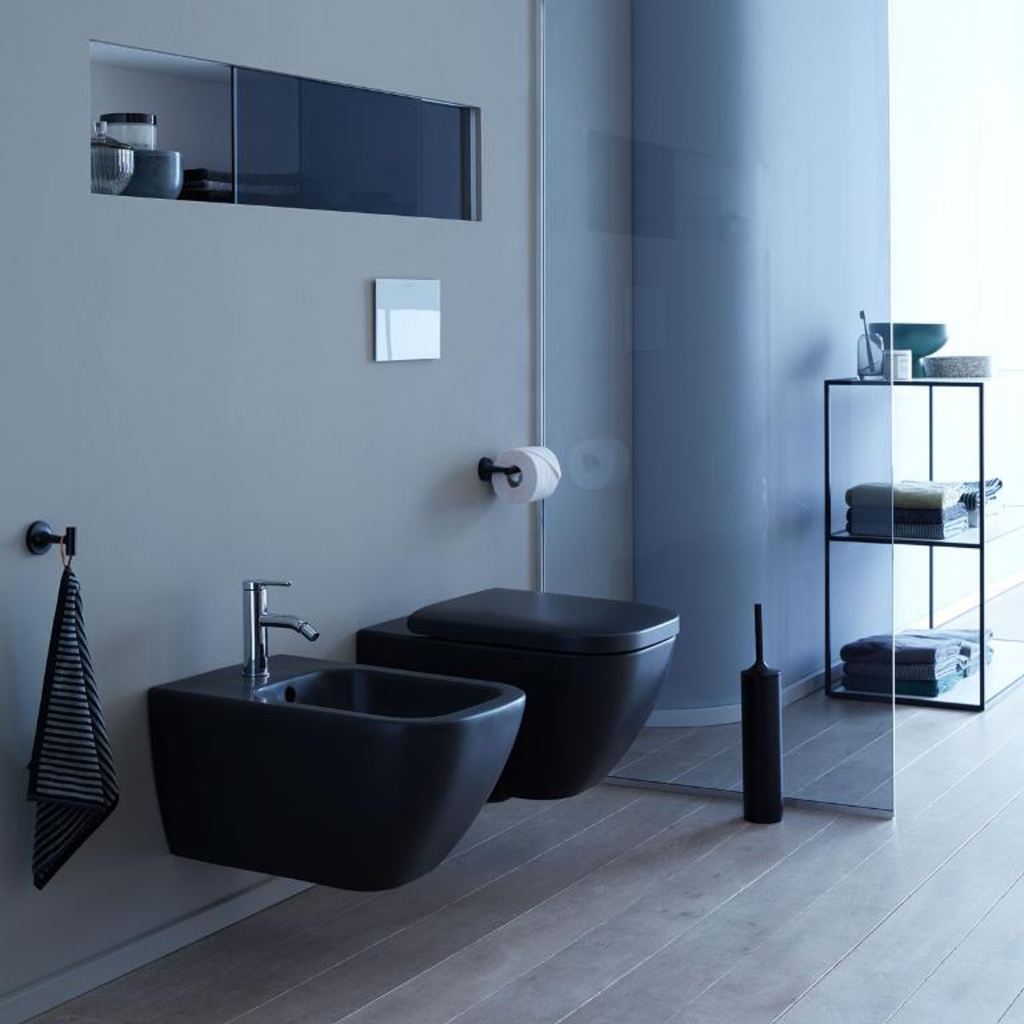 Duravit Inodoro Happy D.2 Plus Negro Incluye WC+Tanque Oculto+Botonera+Asiento H2P2222090222 ¡DISPONIBLE PARA ENTREGA!
