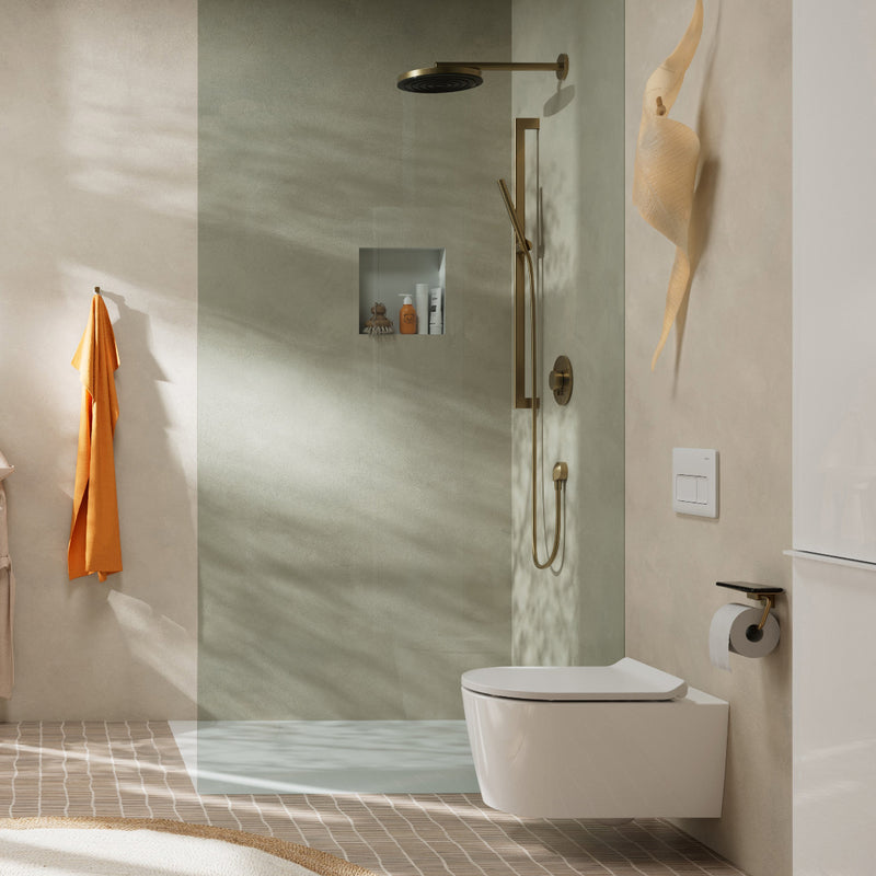 Pulsify S Ducha fija 260 1jet EcoSmart acabado Bronce Cepillado Hansgrohe 24141140 Essentials