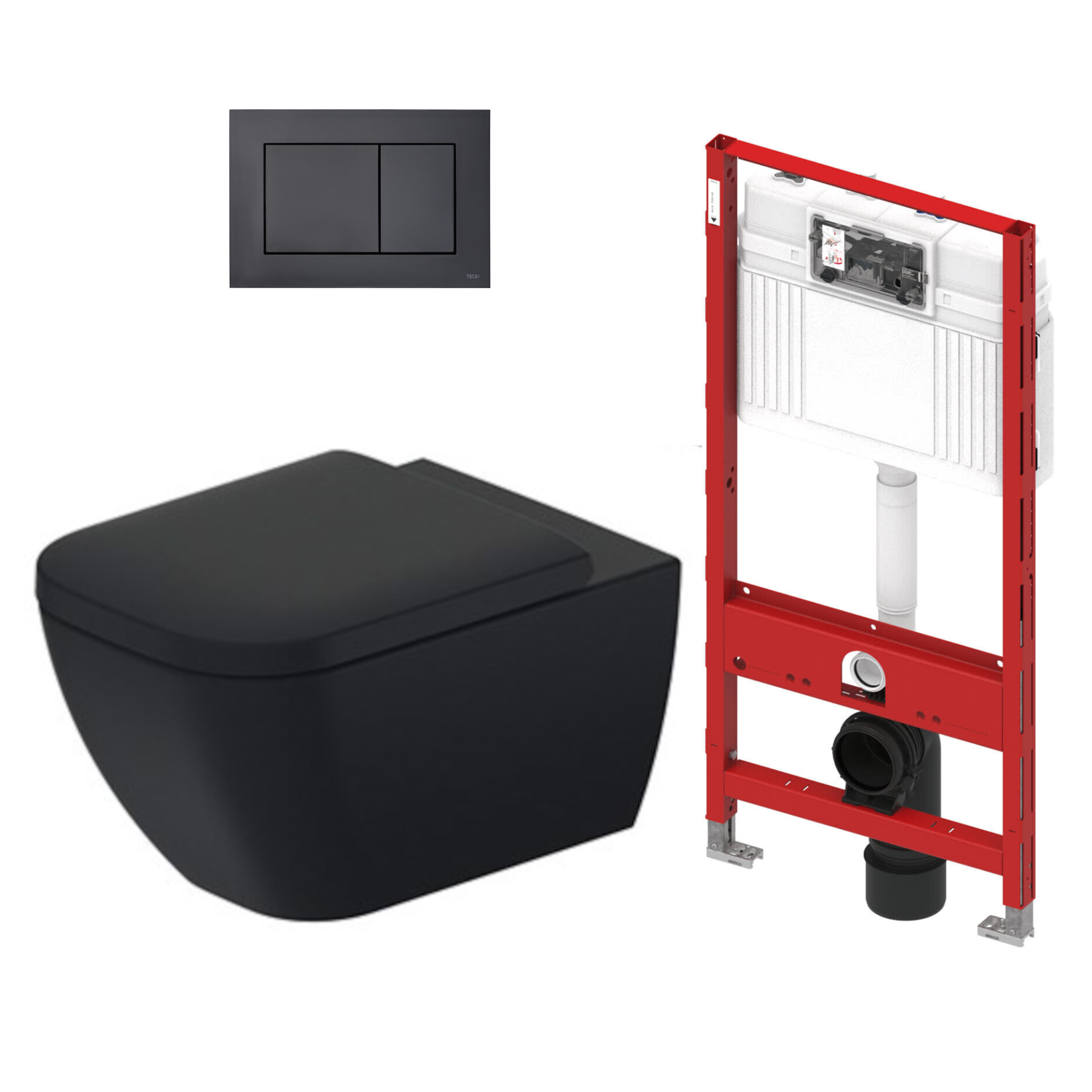 Paquete WC Suspendido Happy D.2 Plus Incluye WC+Tanque Oculto+Botonera+Asiento Duravit H2P 2222090221
