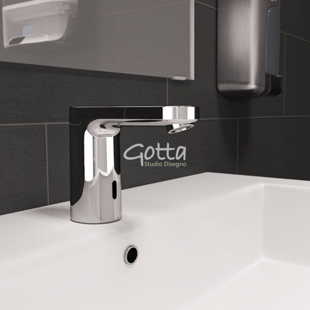 Vernis Blend Mezclador Electrónico de Lavabo para Agua Fría, funcionamiento por baterías Mezclador electrónico de lavabo para agua fría Hansgrohe 71503000 Essentials