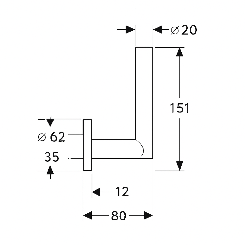 Portarollo de Reserva Cromo Logis Hansgrohe 40517000 ¡DISPONIBLE PARA ENTREGA INMEDIATA!